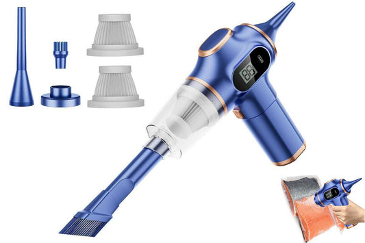 Car Vacuum Portable Cordless 2 in 1 Vacuum Cleaner Air Duster Handheld Vacuum Cordless with 3000mAh Battery - V1263-JX-6674-1