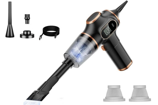 Car Vacuum Portable Cordless 2 in 1 Vacuum Cleaner Air Duster Handheld Vacuum Cordless with 3000mAh Battery - V1263-JX-6674-2