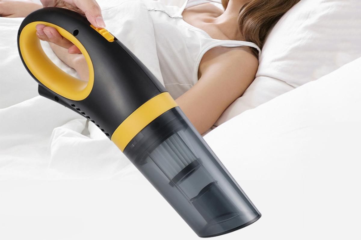 120W Cordless Car Vacuum Cleaner 9000Pa Handheld Portable Vacuum for Home Auto - Yellow V1263-JX-6676-2