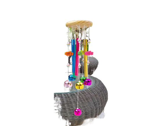 Colorful Fish Wind Chime-Multicolor V1263-JX-668