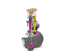 Colorful Fish Wind Chime-Multicolor V1263-JX-668