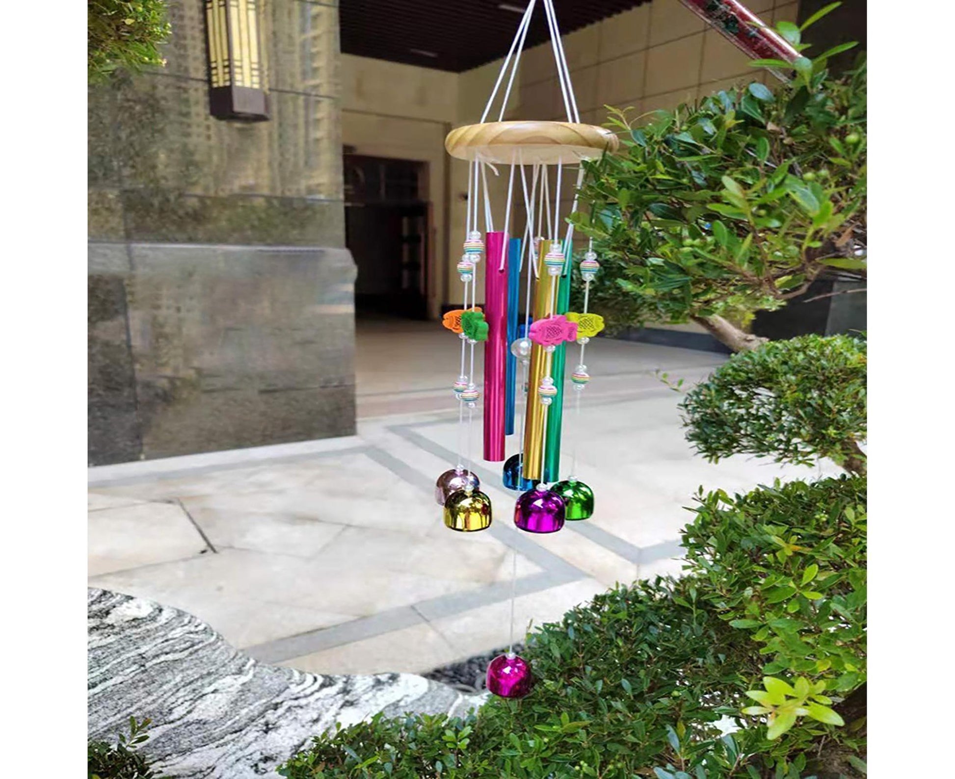 Colorful Fish Wind Chime-Multicolor V1263-JX-668