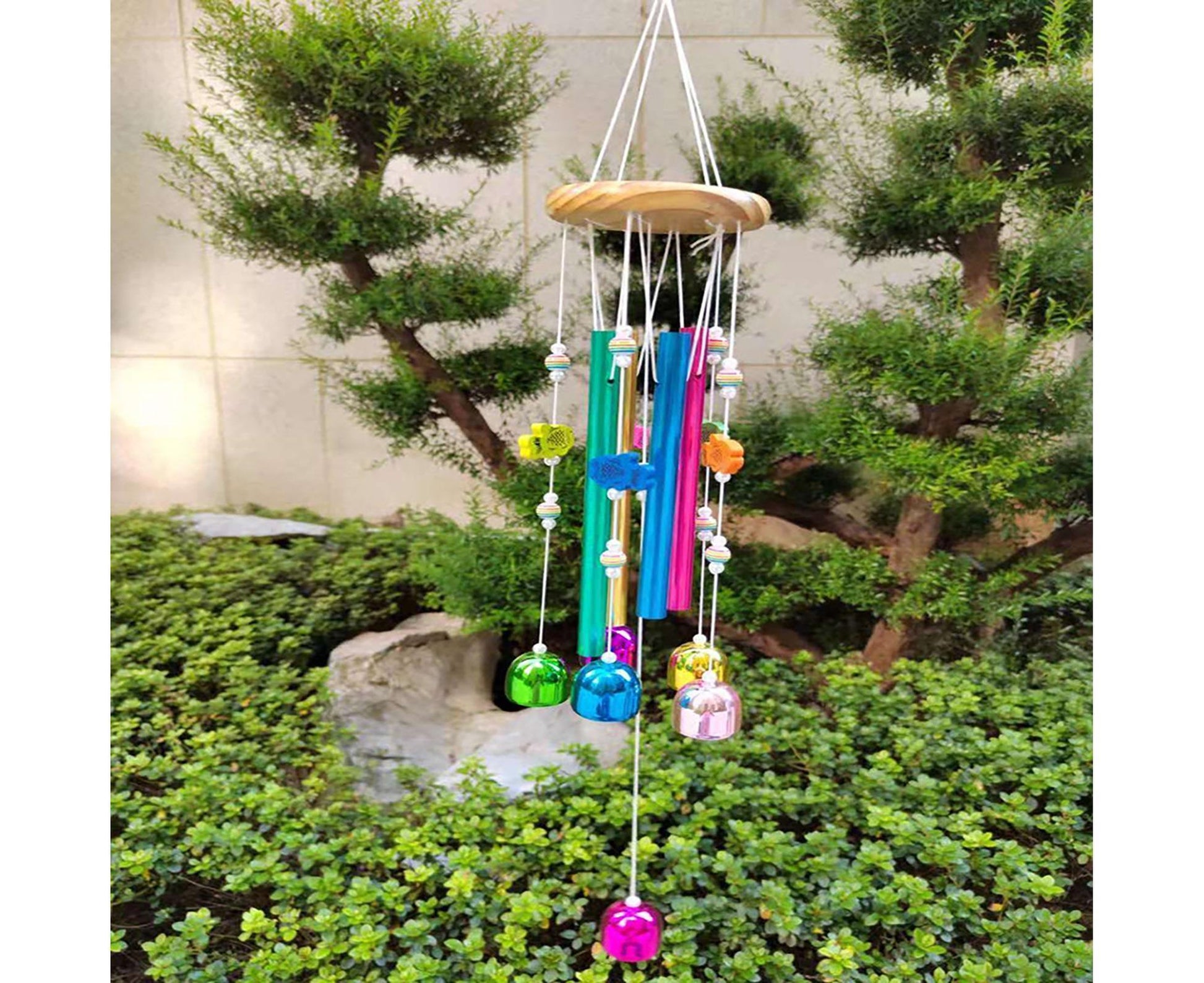 Colorful Fish Wind Chime-Multicolor V1263-JX-668