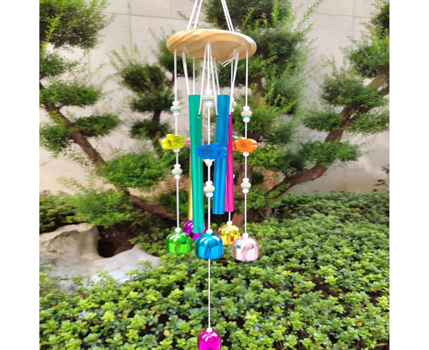 Colorful Fish Wind Chime-Multicolor V1263-JX-668