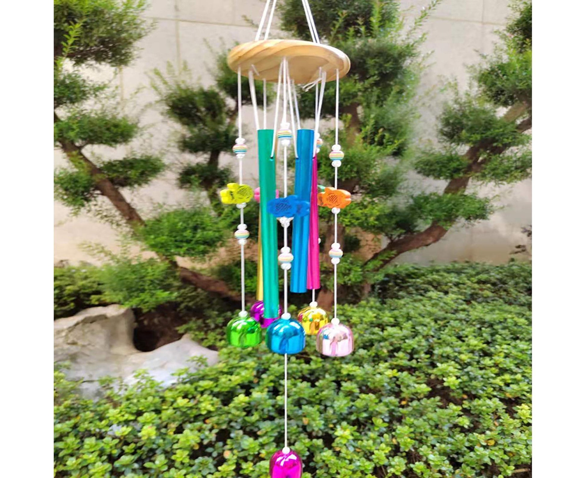 Colorful Fish Wind Chime-Multicolor V1263-JX-668