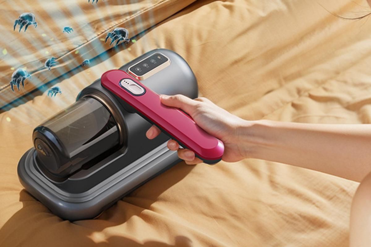 Cordless Mattress Vacuum Cleaner Wireless UV Dust Mite Remover 8000Pa Strong Suction For Bed Sofa Mattress V1263-JX-6681