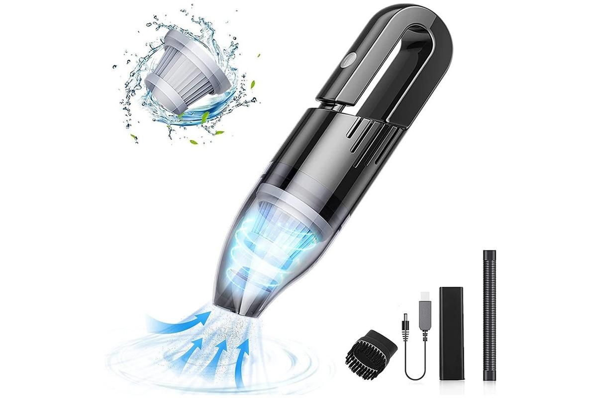 Handheld Car Vacuum Cleaner 4500Pa Vacuum Cleaner and Air Duster for Car Home Office V1263-JX-6683
