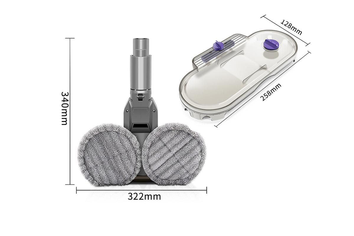 Electric Mop Head Attachment for Dyson V6 V7 V8 V10 V11 -Compatible with the Dyson V7 V8 V10 and V11 V1263-JX-6684-2