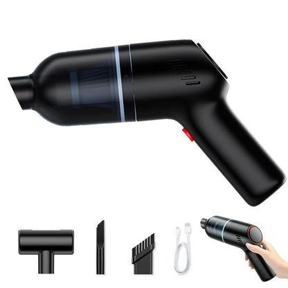 Handheld Car Vacuum Cleaner 9000Pa Rechargeable Portable Cordless Duster - Black V1263-JX-6685-1