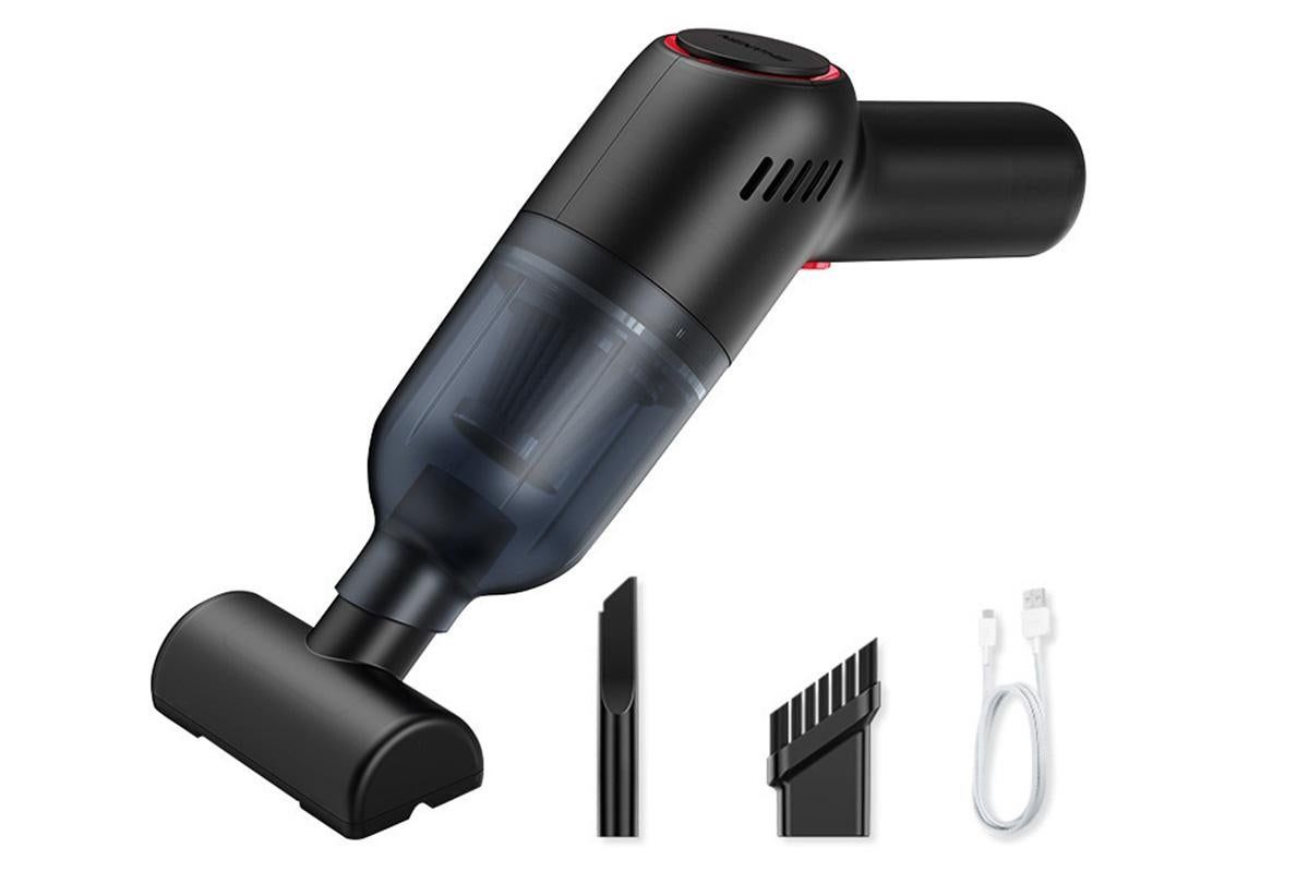 Handheld Car Vacuum Cleaner 9000Pa Rechargeable Portable Cordless Duster - Black V1263-JX-6685-1