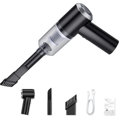 Handheld Car Vacuum Cleaner 9000Pa Rechargeable Portable Cordless Duster - Black V1263-JX-6685-1