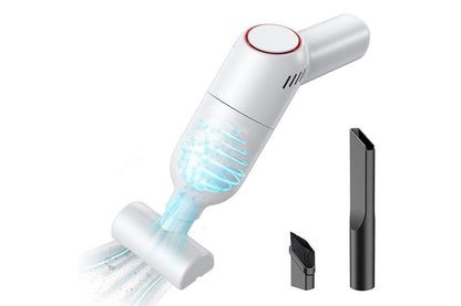 Handheld Car Vacuum Cleaner 9000Pa Rechargeable Portable Cordless Duster - White V1263-JX-6685-2