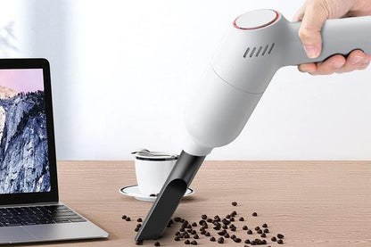 Handheld Car Vacuum Cleaner 9000Pa Rechargeable Portable Cordless Duster - White V1263-JX-6685-2