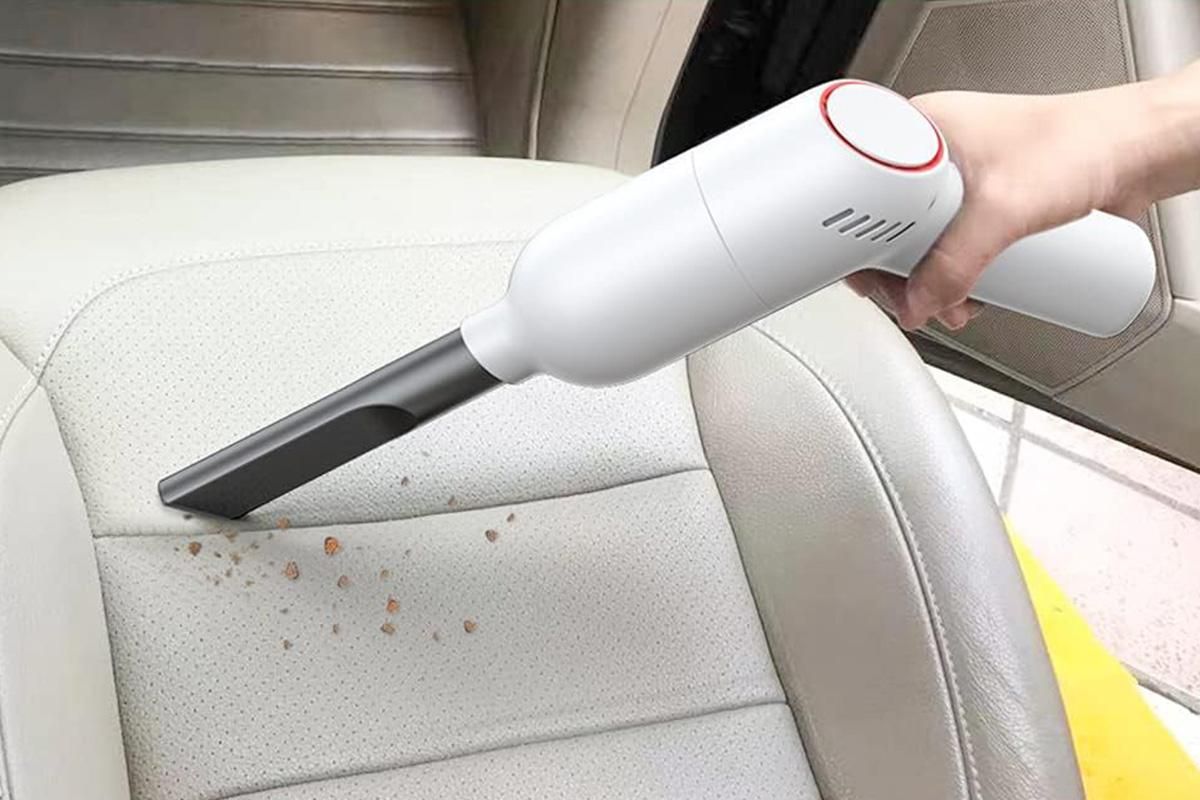 Handheld Car Vacuum Cleaner 9000Pa Rechargeable Portable Cordless Duster - White V1263-JX-6685-2