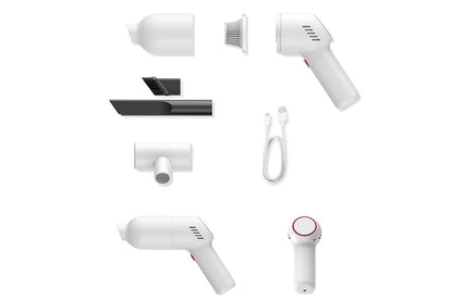 Handheld Car Vacuum Cleaner 9000Pa Rechargeable Portable Cordless Duster - White V1263-JX-6685-2