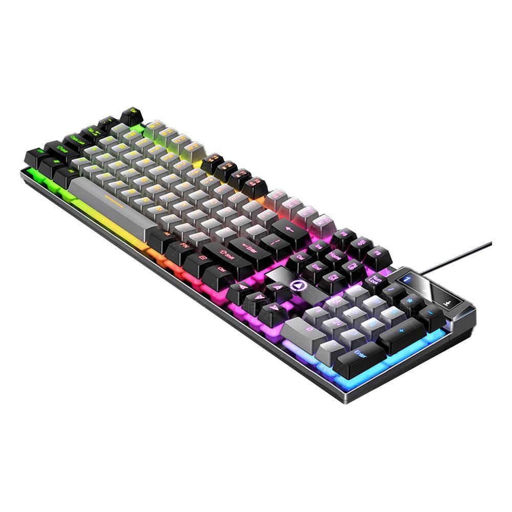 104 Keys Mechanical Gaming Keyboard Wired Backlit Keyboard Hot-Swap Mechanical Keyboard Wired Gaming Keyboard V1263-JX-6696-2