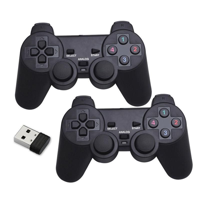 Wireless Gaming Controller for Android TV Box PC 2.4GHz Gamepad Joystick - Black V1263-JX-6698-1