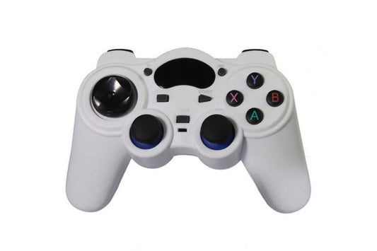 Wireless Gaming Controller for Android TV Box PC 2.4GHz Gamepad Joystick - White V1263-JX-6698-2