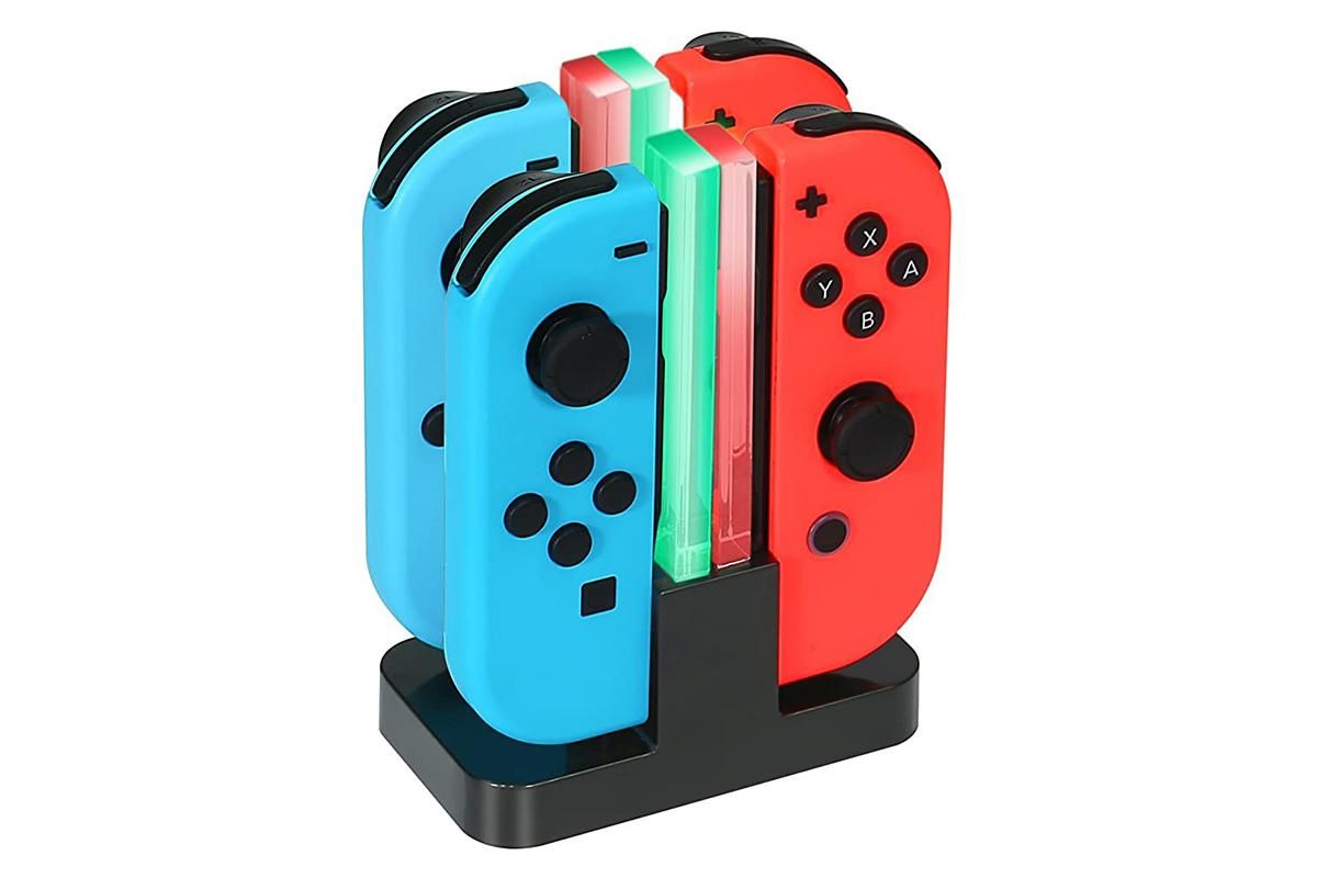 Joy-Con 4-Controller Charging Stand Dock Charger for Nintendo Switch Console V1263-JX-6701