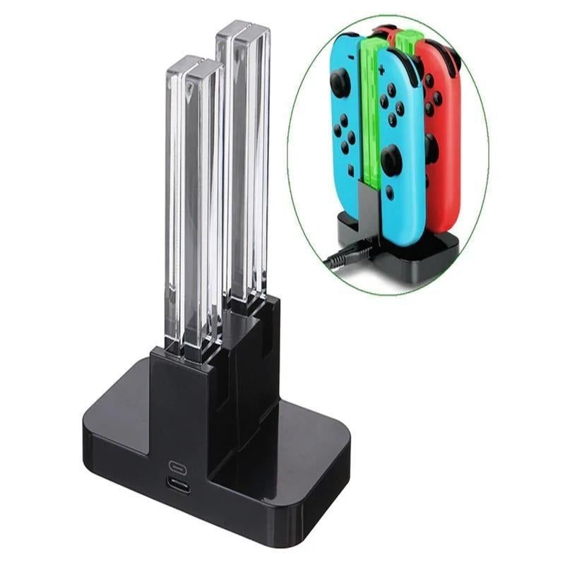 Joy-Con 4-Controller Charging Stand Dock Charger for Nintendo Switch Console V1263-JX-6701