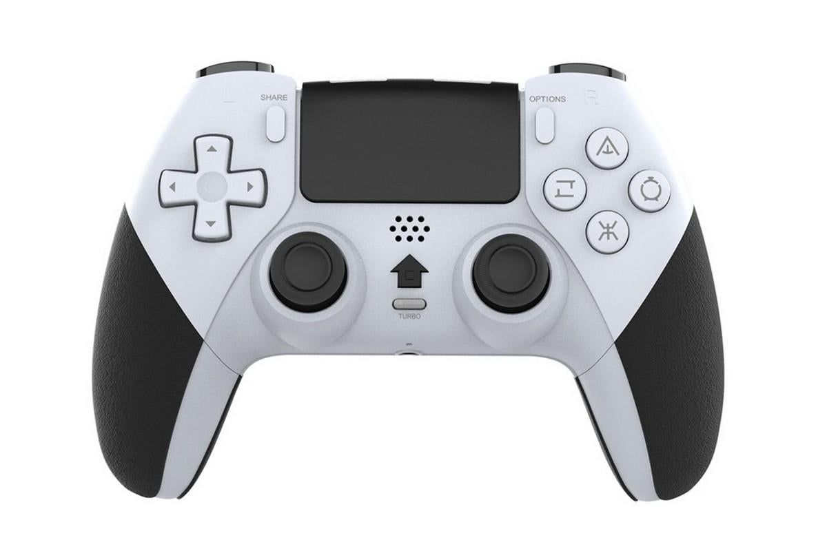 Wireless Controller for PC PS4 Controller Accessories -White V1263-JX-6705-4