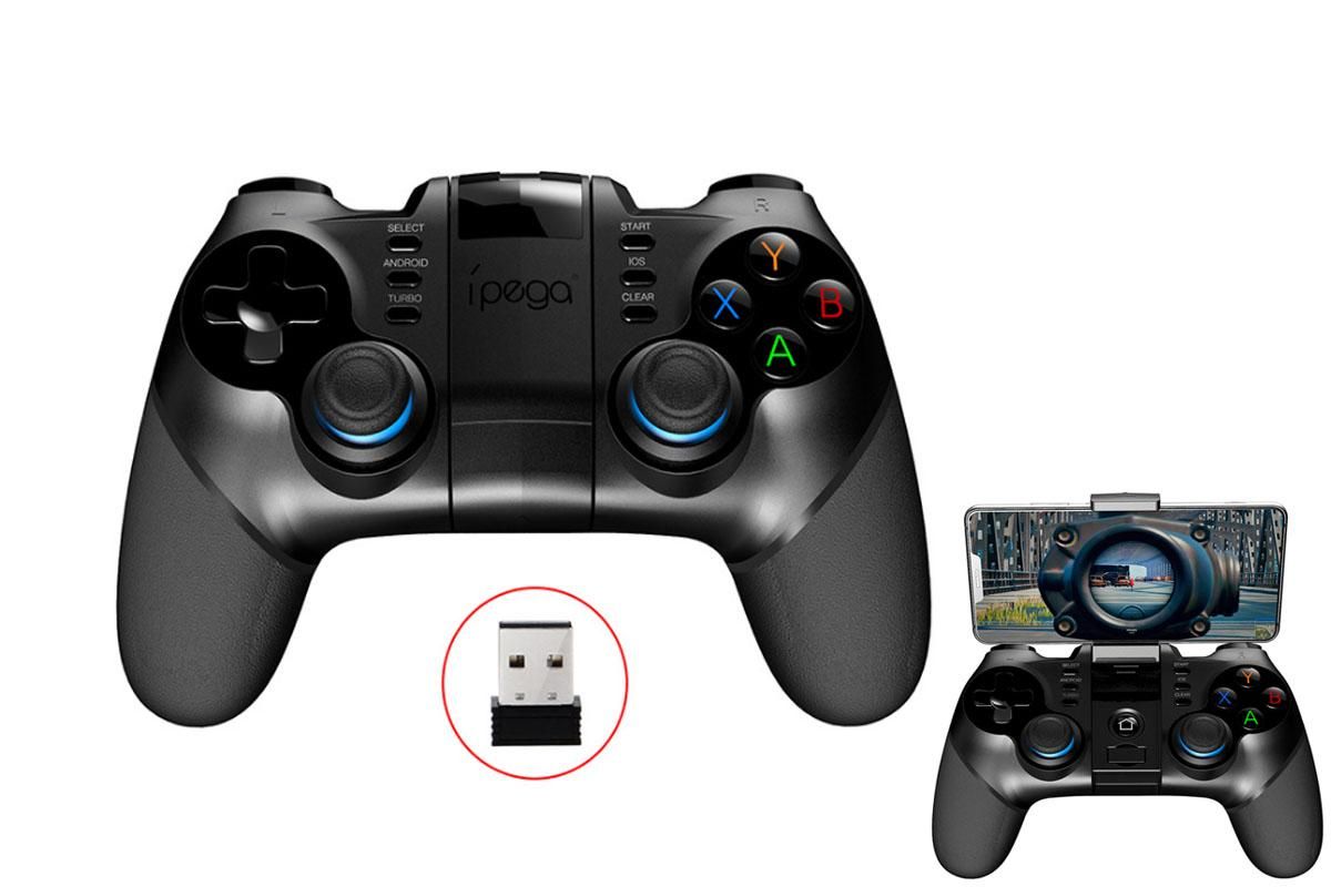 4.0+2.4G Bluetooth Gamepad Controller For PUBG Android Wireless Game Controller V1263-JX-6706