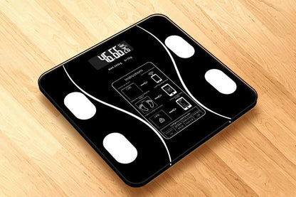 Smart Digital Bathroom Body Fat Scale 180KG Bluetooth Scales Weight -Black V1263-JX-6708-2
