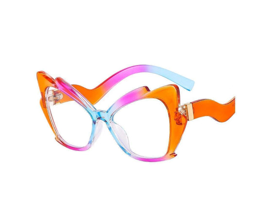 Colorful Butterfly Frame Anti Blue Light Cat Eye Blocking Glasses Women Men Vintage Protection Eyeglasses V1263-JX-671