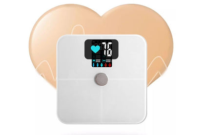 Smart Digital Bathroom Body Fat Scale 180KG Bluetooth Scales Weight for BMI Water -White V1263-JX-6710-1