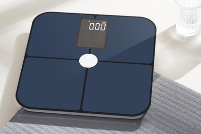 Smart Digital Bathroom Body Fat Scale 180KG Bluetooth Scales Weight for BMI Water -Navy Blue V1263-JX-6710-2