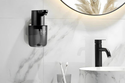 400ml Automatic Foaming Soap Dispenser 4 Level Touchless Foam Soap Dispenser -Black V1263-JX-6713-1