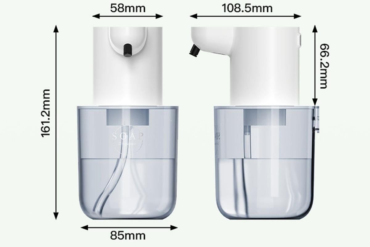 400ml Automatic Foaming Soap Dispenser 4 Level Touchless Foam Soap Dispenser -White V1263-JX-6713-2
