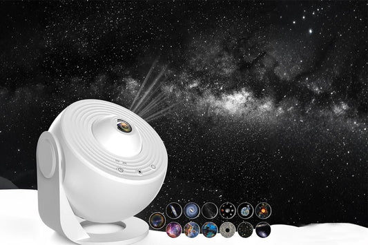 Galaxy Projector for Bedroom 13 Film Discs Projector - White V1263-JX-6715-1