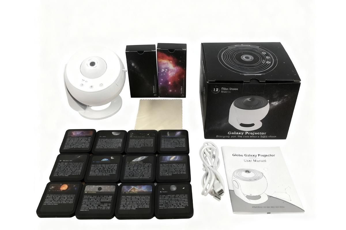 Galaxy Projector for Bedroom 13 Film Discs Projector - White V1263-JX-6715-1