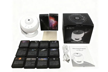 Galaxy Projector for Bedroom 13 Film Discs Projector - White V1263-JX-6715-1