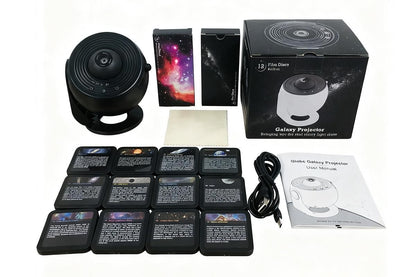 Galaxy Projector for Bedroom 13 Film Discs Projector - Black V1263-JX-6715-2