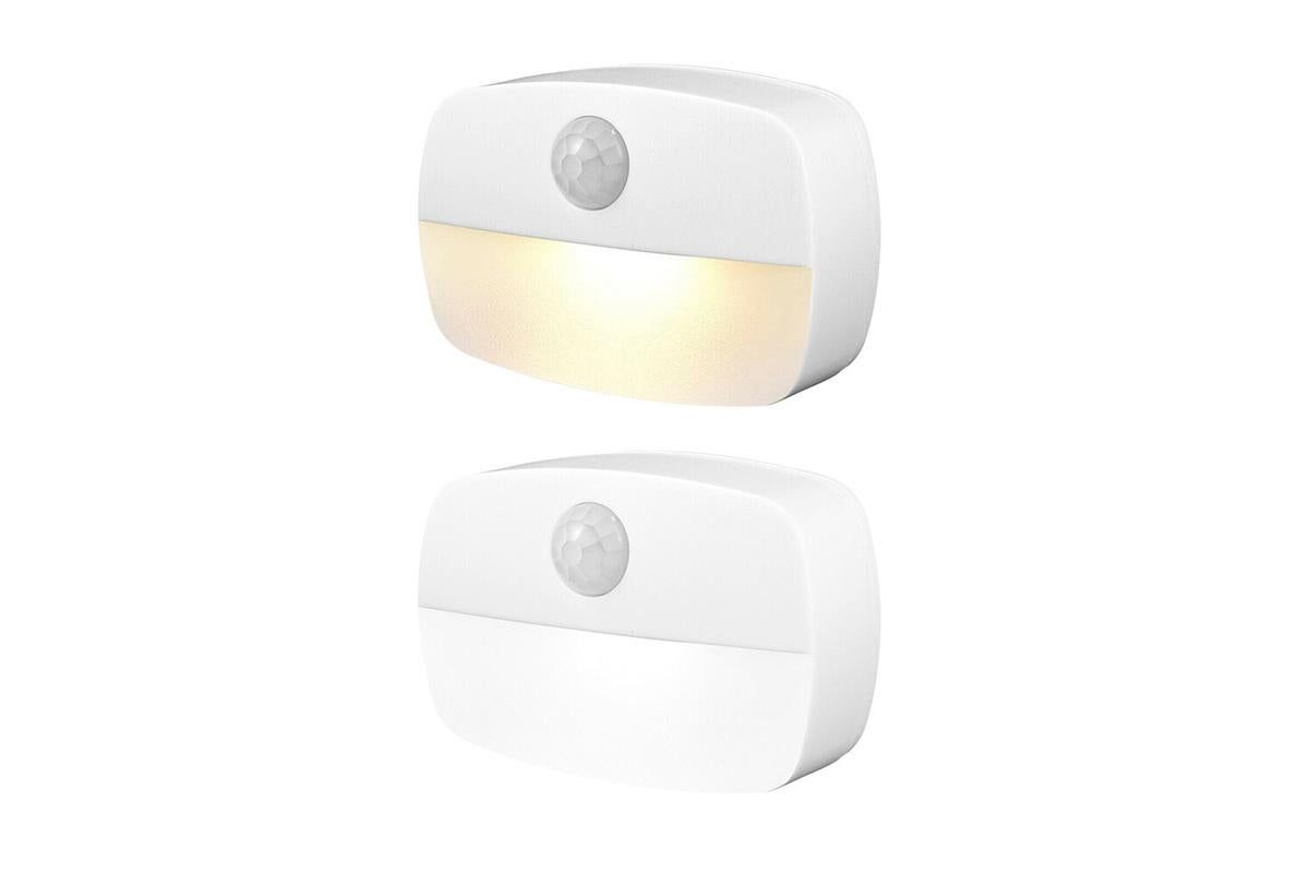 2PCS LED Motion Sensor Night Light Battery Powered Closet Stair Light V1263-JX-6719