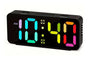 Small Digital Alarm Clock with 5 Dimmers and 5 Alarm Volumes for Bedrooms - Black V1263-JX-6724-2