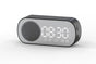 FM Speaker LED Display Portable Alarm Clock Home Decor Bluetooth Digital Radio - Black V1263-JX-6725-2