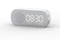 FM Speaker LED Display Portable Alarm Clock Home Decor Bluetooth Digital Radio - White V1263-JX-6725-3