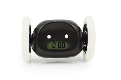 Rolling Loud Alarm Clock Runaway Bedside Mobile Clock for Deep Sleepers Home Decoration - White V1263-JX-6726-2