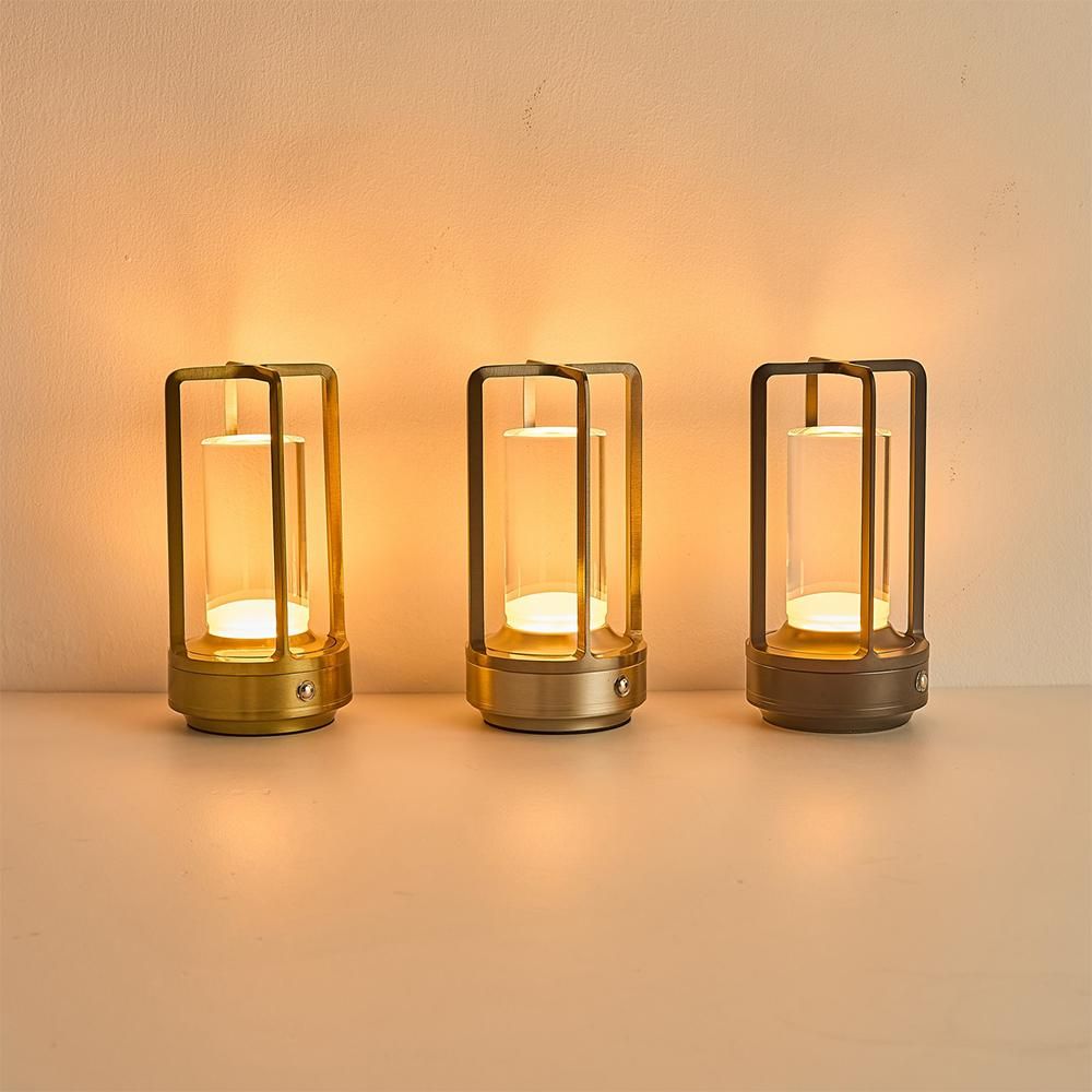 Table Lamp Rechargeable with Touch Dimmer for Bedroom - Gold V1263-JX-6735-2