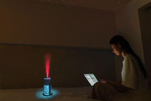 Humidifiers Star Projector with Timer Colorful Lighting Design for Adults Bedroom Decoration - Pink V1263-JX-6739-2