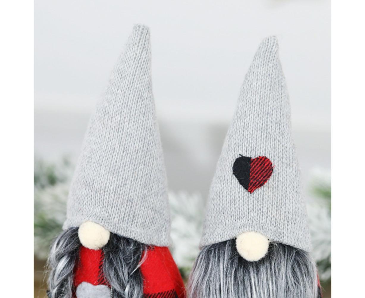 Christmas Ornaments Gnome Faceless Santa Doll Window Tabletop Decoration Gift-L V1263-JX-674