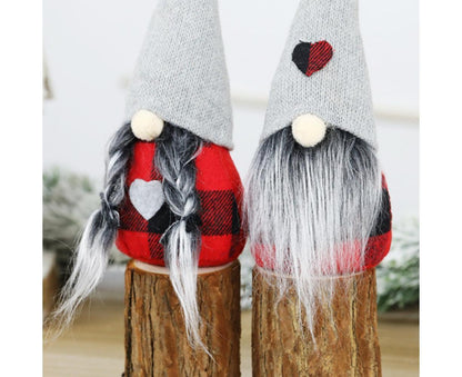 Christmas Ornaments Gnome Faceless Santa Doll Window Tabletop Decoration Gift-L V1263-JX-674