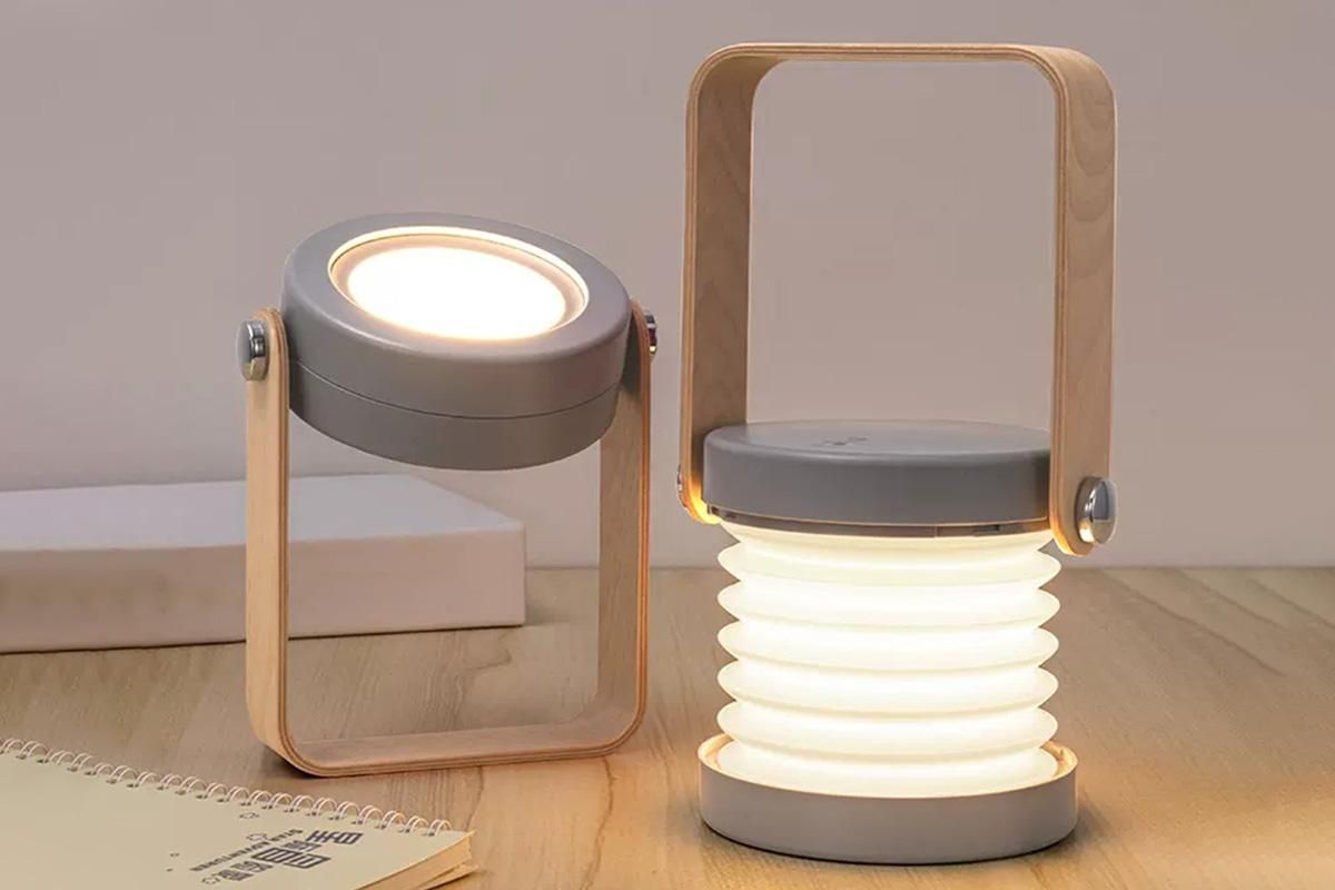 LED Desk Lamp for Office Home Wireless Reading Lamp Dimmable Foldable LED Night Light Portable Camping V1263-JX-6740-1