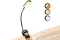 Rechargeable LED Book Light with 3 Adjustable Color Temperatures, 80H Reading Time - Black V1263-JX-6741-1