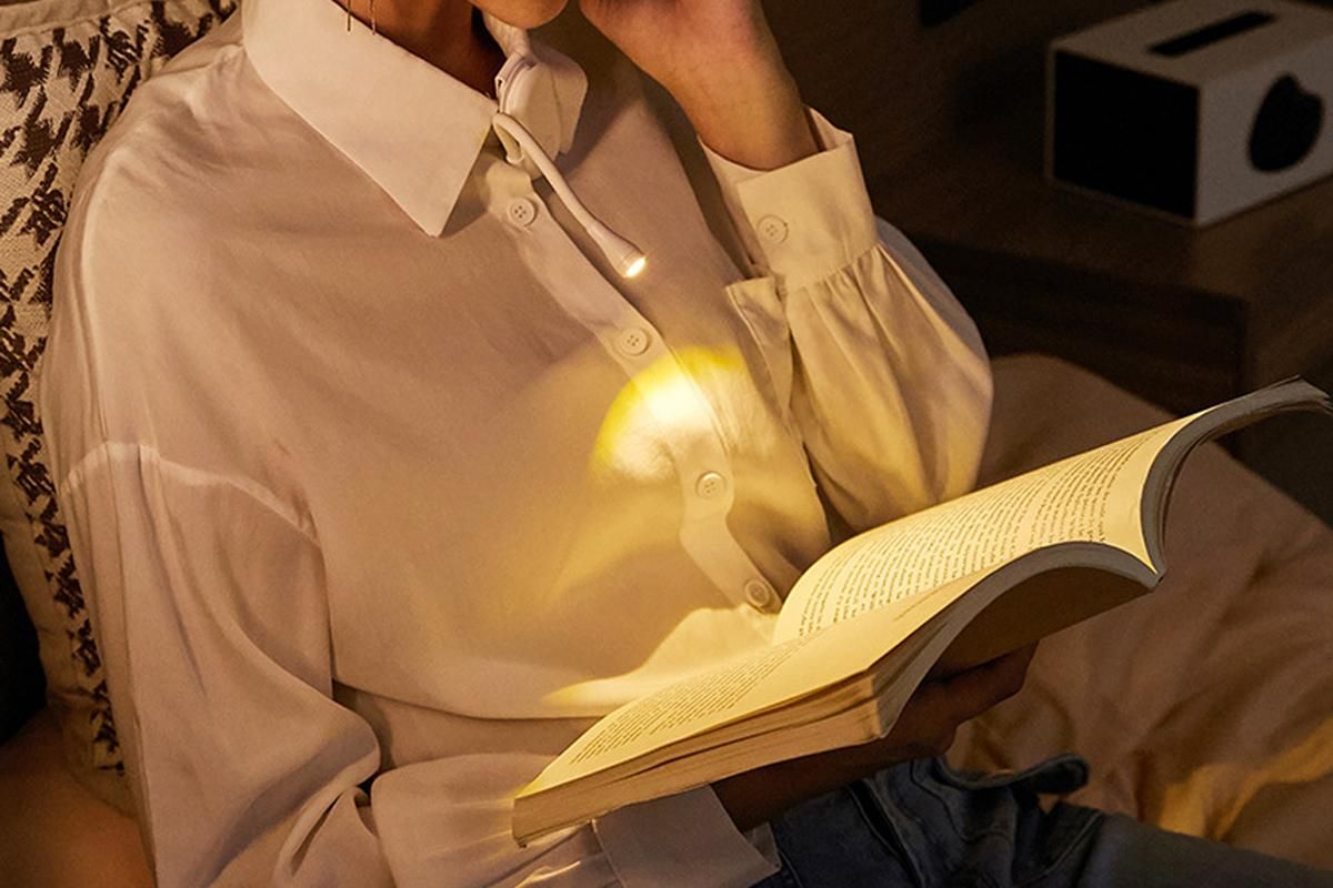 LED Rechargeable Reading Light Mini Clip Book Light V1263-JX-6743