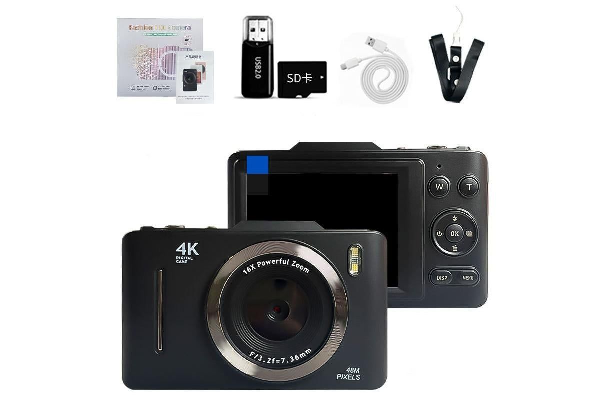 Digital Camera 4K Vlogging Camera for Photography with 32GB Card 48MP Portable Digital Camera with 16X Zoom - V1263-JX-6745-2