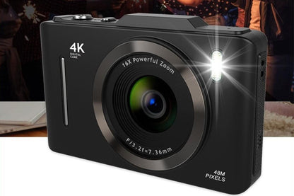 Digital Camera 4K Vlogging Camera for Photography with 32GB Card 48MP Portable Digital Camera with 16X Zoom - V1263-JX-6745-2
